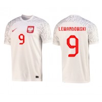 Koszulka piłkarska Polska Robert Lewandowski #9 Strój Domowy MŚ 2022 tanio Krótki Rękaw